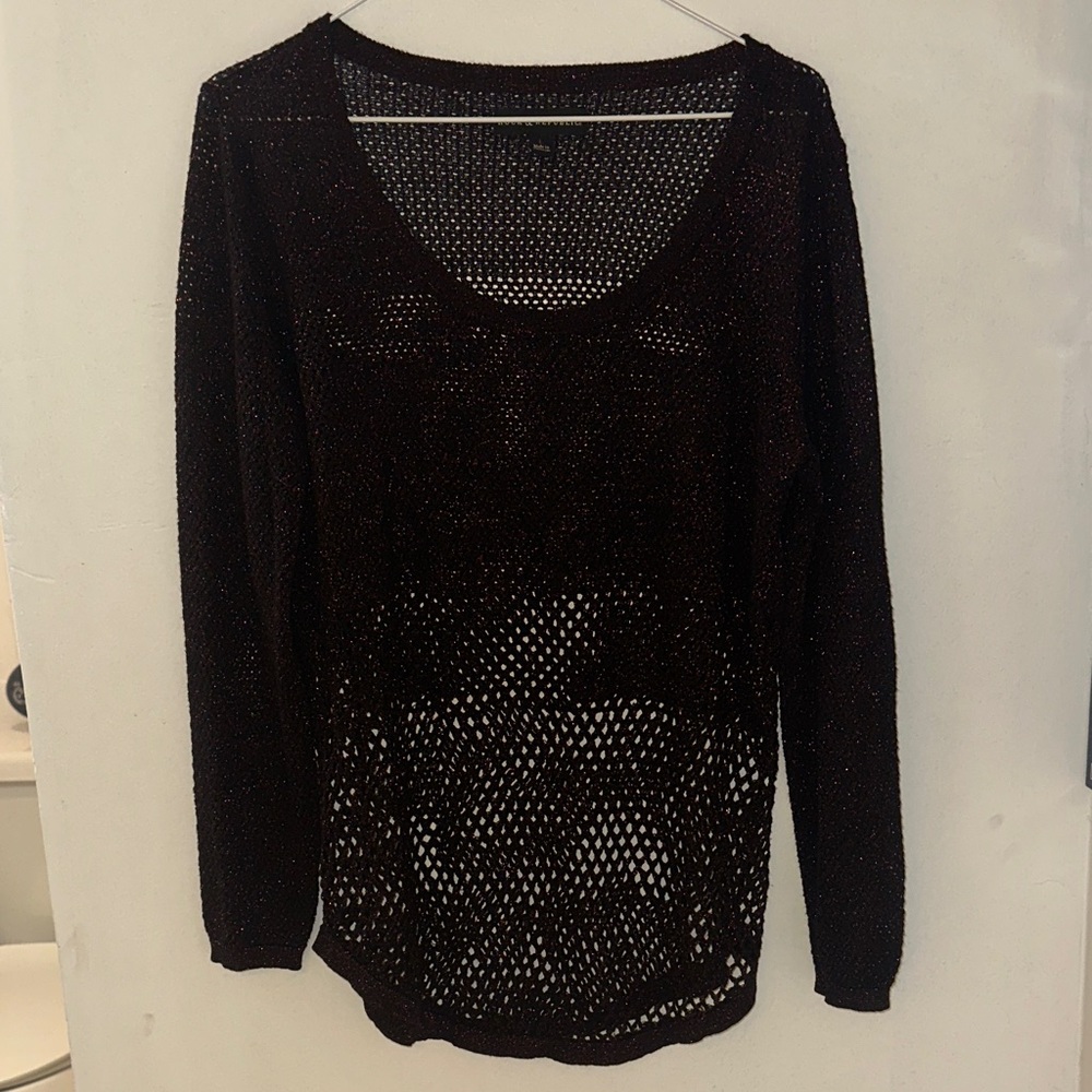 Rock & Republic Black and Red Knit Top